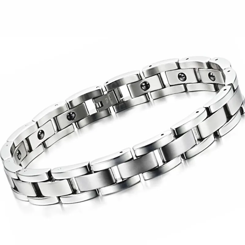 New simple generous titanium steel health bracelet classic men's titanium steel bracelet
New simple generous titanium steel health bracelet classic men's titanium steel bracelet