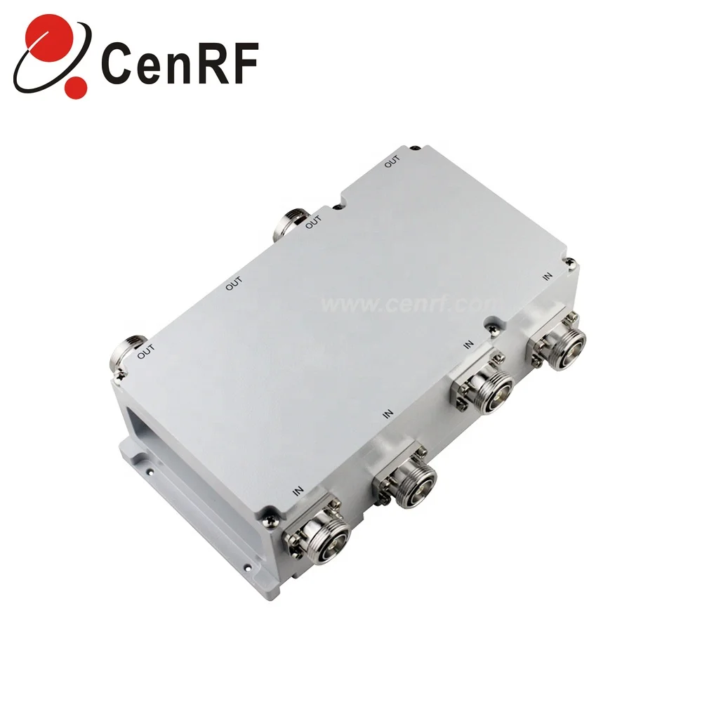 High quality 4 in 4 out 698-2700MHz DIN-Female Hybrid Combiner