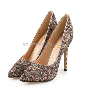 shiny pu leather fabric for ladies shoe