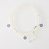 fresh water pearl chain round pendant fashion style necklace