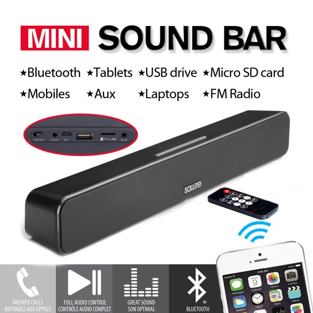 Portable Indoor Mini Sound Bar Wireless Speakers Bluetooth 4 0 Cm0562 1001x1001x5