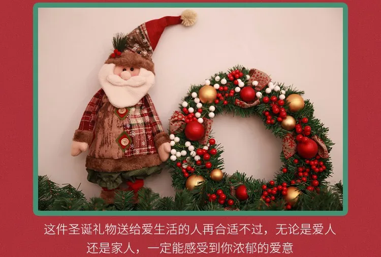 cute lovely flax flexible santa claus christmas toys gifts
