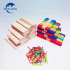 Friendly Craft Environmentally Friendly Sanitary Mixed Color DIY Wooden Stick Craft Stick