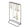 Cheap Landing necklace candy holder toy Earring Organizer Jewelry Ring double sided metal display stand hanging display rack