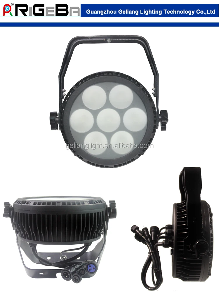 2015 newest design waterproof IP65 outdoor light razor P7 high power stage light 7leds 25w RGBWA 5in1 COB led par64 light