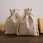 Wholesale Jute Hessian Packaging Drawstring Bag