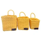 Small Nesting Paper Rope Woven Jute Storage Baskets Seagrass Flower Basket