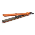 Orange Custom Steam Flat Iron Tourmaline Ceramic Vapor Professional Hair Straightener With Straightening Irons