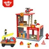 Wholesale funny kids fire station wooden toy