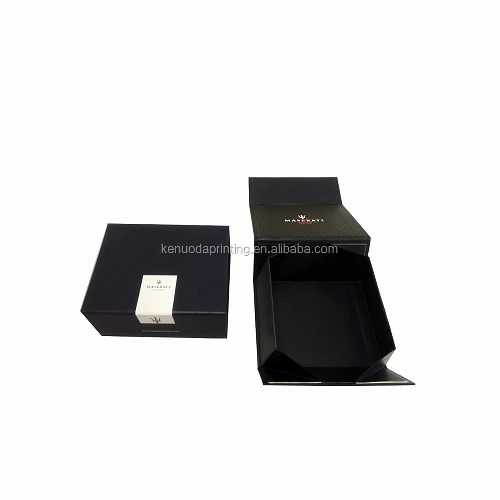 setup rigid cardboard black boxes with ribbon - buy rigid gift