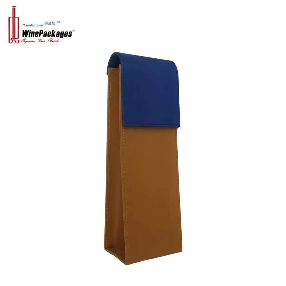 China supplier luxury top imitation leather wine gift box
