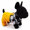 Pet Supplies casual Winter plaid overalls Dog Clothing