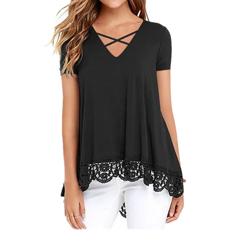 G13 new arrivals wholesale plus size fashion women v-neck work summer blouses 
G13 new arrivals wholesale plus size fashion women v-neck work summer blouses