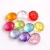 Colorful Mix Color Plastic Acrylic Transparent Rondelles Faceted Beads for Chunky Necklace Jewelry 8mm to 24mm Stock