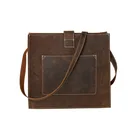 Custom Vintage Genuine Leather Messenger Bag Men Crossbody Bag