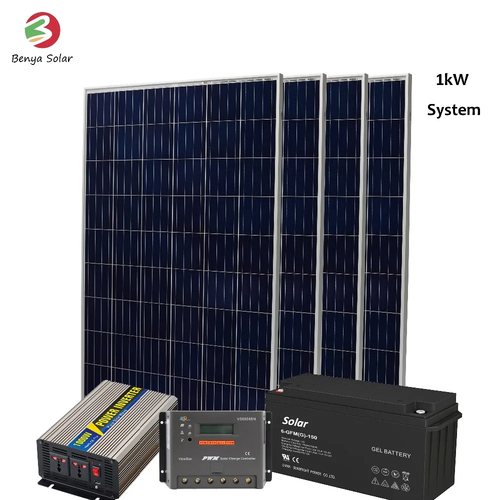 inverter solar panel kits for home off grid solar power system