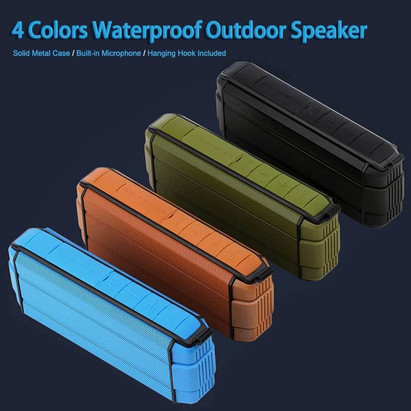 2019 Outdoor portable colorful led speakers wholesale waterproof Wireless stereo bluetooth Speaker Outdoor With LED Light