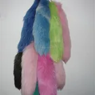 fox fur ball keychain/butt plug with tail/custom keychain