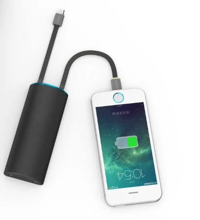 Unique power bank built-in 2 charging cables for smartphone restaurant, Black/ white
Unique power bank built-in 2 charging cables for smartphone restaurant, Black/ white
