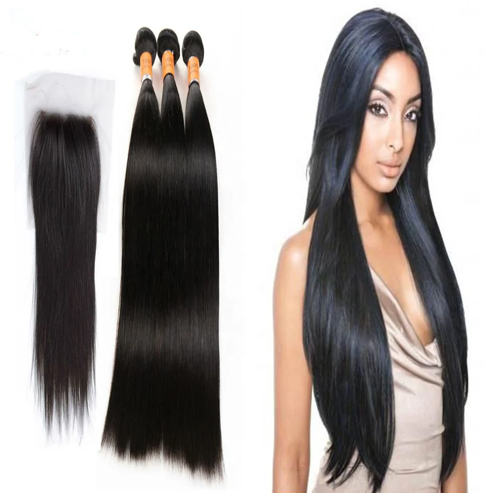 Cambodian vendors wholesale straight human hair bundles with closure, Natural black or customize
Cambodian vendors wholesale straight human hair bundles with closure, Natural black or customize
