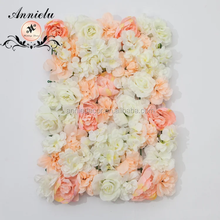 In Promotion Artificial Silk Rosette Flower Wall Panels Wedding Party Decorative F