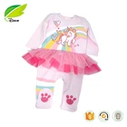 2017 winter lovely girl dress + hat baby clothing set