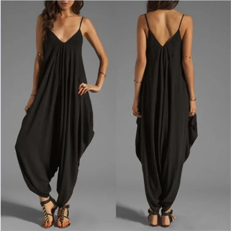 Big Size Summer Beach Loose Jumpsuit for Fat Women Fashion Slip V Neck Jumpsuit, Yellow, green, black, burgundy, purple, dark blue, orange
Big Size Summer Beach Loose Jumpsuit for Fat Women Fashion Slip V Neck Jumpsuit, Yellow, green, black, burgundy, purple, dark blue, orange