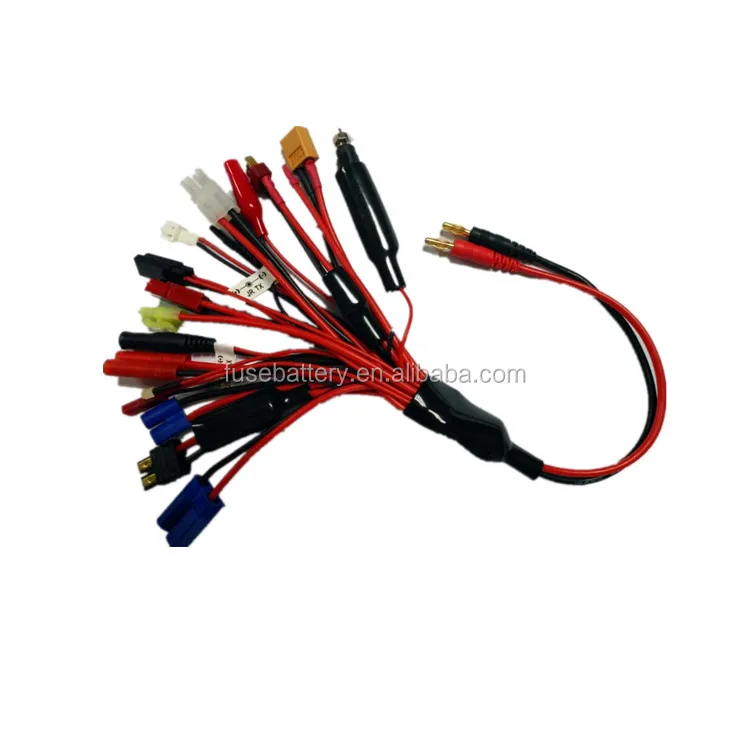 Multi Functional banana plug Universal 30cm 14awg male Charge Leads for RC accessory