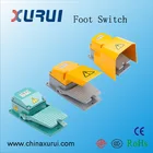 steel pedal with rubber push button 110v/220v foot switch with ul / 250v wireless foot switch china manufactory