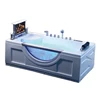 Luxury Glass solid surface Jet Whirlpool bathroom bathtub With TV Massage Tubs
