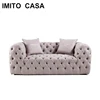 OEM New design china Natural style cheap Classical model chesterfield leather sofa
