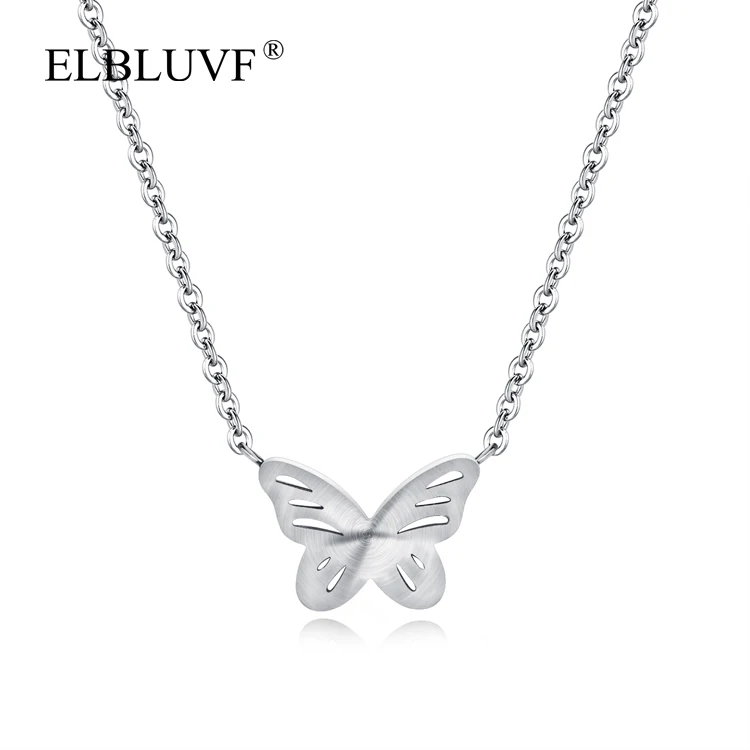 ELBLUVF Free Shipping Stainless Steel Women Jewelry Cute Butterfly Shape Animal Pendant Necklace, Rose gold , steel color
ELBLUVF Free Shipping Stainless Steel Women Jewelry Cute Butterfly Shape Animal Pendant Necklace, Rose gold , steel color