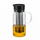 Wholesale Food Grade 1000ml Clear Glass Iced Cold Brew Coffee Maker With Metal Filter