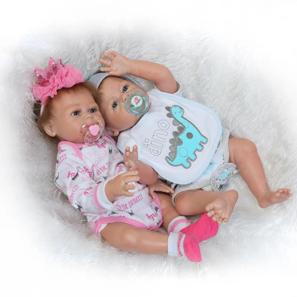 New Supler Real Boutique Reborn Babies Dolls 20 Full Body Silicone Reborn Boy Dolls Rooted Mohair Eyelashes Baby Gift Reborn (6)