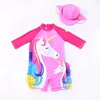 New 2019 Girls Swimwear Unicorn One Piece Children's Swimwear Printed Swimming Suits Unicorn Girl Swimsuits