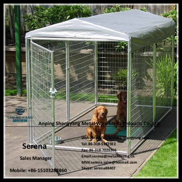 Hot galvanized weld mesh panel portable dog run fence, View dog run fence, SHENGYANG Product