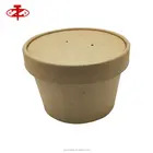 Wholesale 8 OZ Disposable take away Paper Soup Bowl With Paper Lid