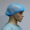 24 inch surgical non woven clip disposable nursing hair cap
