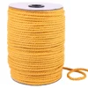 Organic 4mm mustard Cotton Macrame Cord 3 strands Twisted natural cord / string