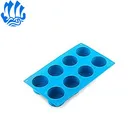 Haiyang Manufacturer 6 Bar Contoured Oval Rubber Silicone Soap Mold With Good Price