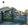 /product-detail/house-fancy-decorative-black-galvanized-wrought-iron-gate-design-igd-013-62149541294.html