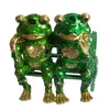 Hot sale Items pewter prices,frog jeweled box,frog modern jewelry box
