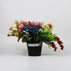 Flower Pot DIY Eco-friendly Faux Flower Pot Plants With Baskets For Gifts Decor