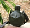Outdoor 800 ml 0.8 L military stainless steel thermo insulation vacuum water bottle outdoor sports SWAT CQB canteen with straps