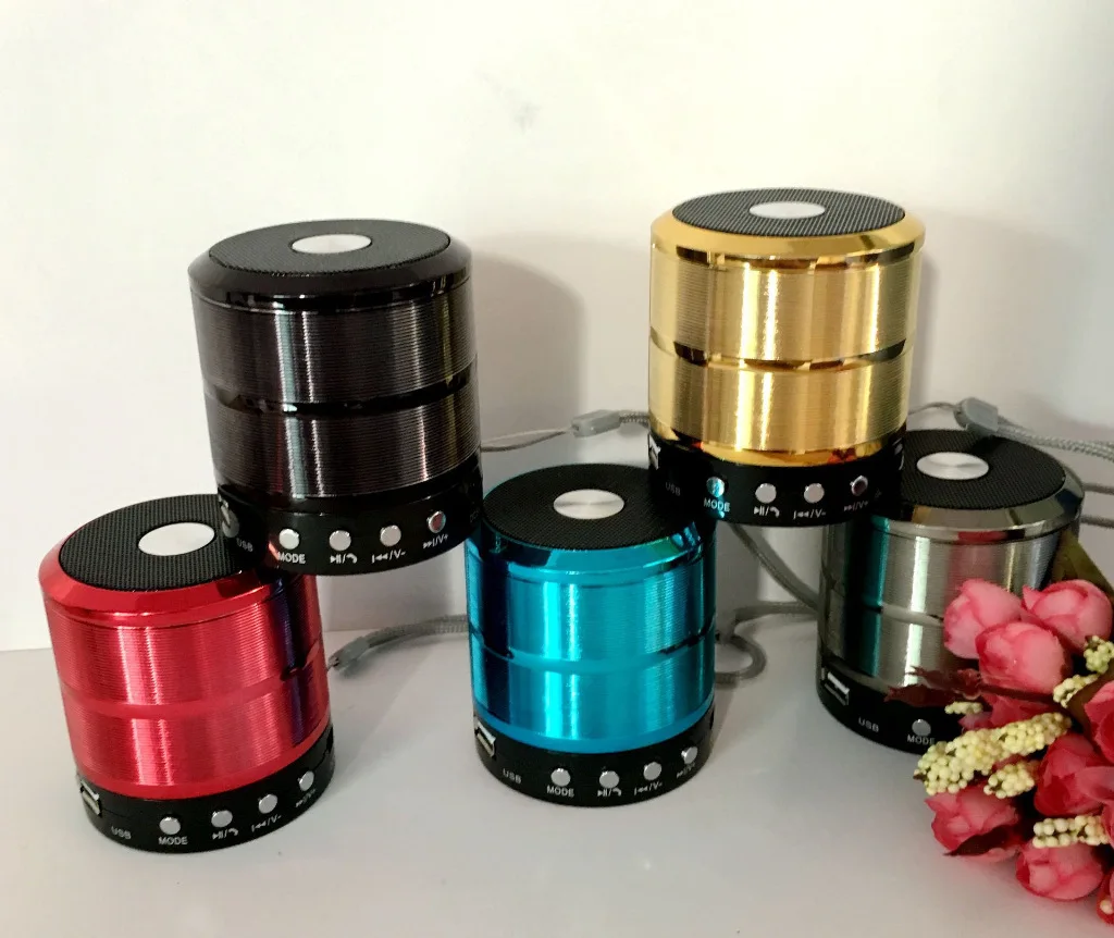 WS-887 Wireless Bluetooth Speaker Plug-in Card Mini Portable Player Speaker Phone Radio Bluetooth Audio Bass High Quality Sound - ANKUX.COM