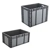 First grade polypropylene moulded solid stacking box