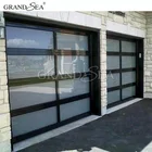 Thermal break double glass aluminum roll up door for house