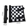 2019 New Promotion Gift Genuine Leather Roll-Up Travel Game Chess/Checkers