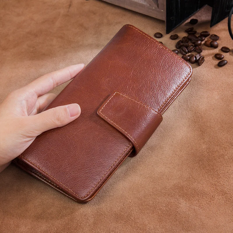 R-8186X 2018 Long Style Slim Leather Wallet Case For Men,Leather Men's Wallet, Brown
R-8186X 2018 Long Style Slim Leather Wallet Case For Men,Leather Men's Wallet, Brown