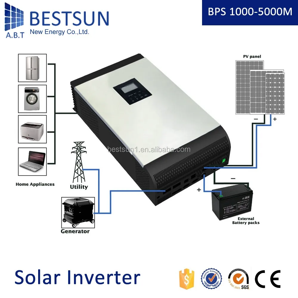 BESTSUN 12v/24v 1kw DC/AC Inverters Type and Single Output Type ups inverter battery charger battery